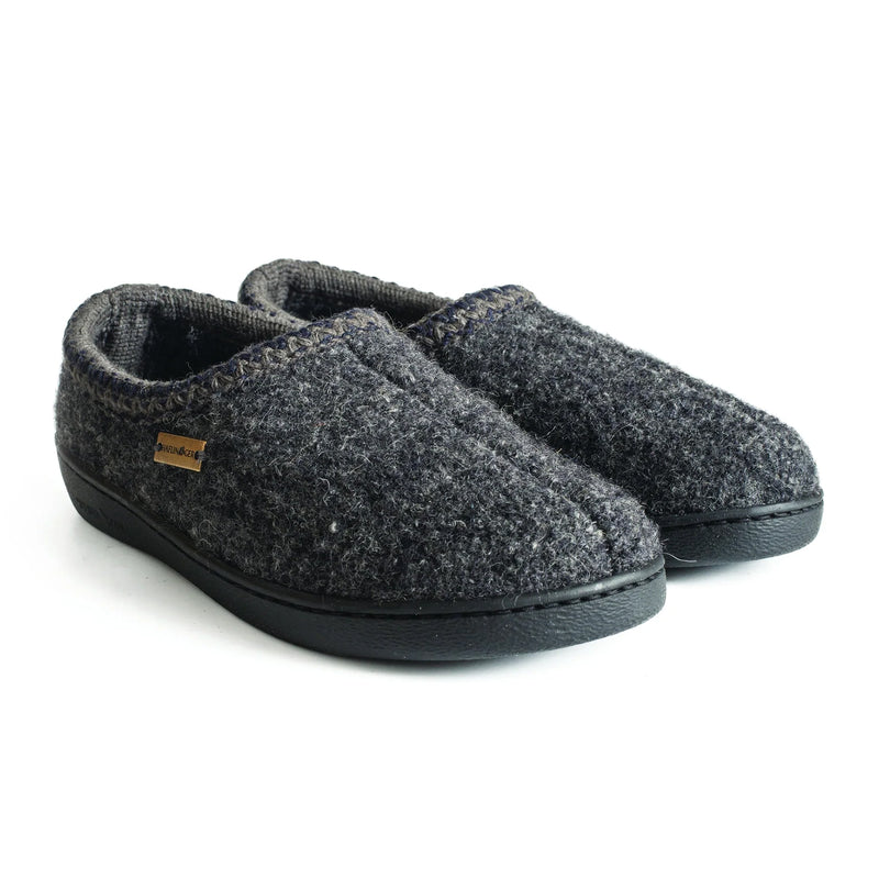 Haflinger ATB 73 Slipper (Unisex) - Grey Speckle Dress-Casual - Slipper - The Heel Shoe Fitters