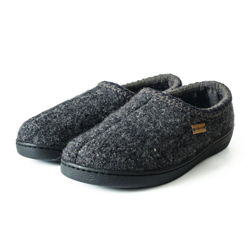 Haflinger ATB 73 Slipper (Unisex) - Grey Speckle Dress-Casual - Slipper - The Heel Shoe Fitters