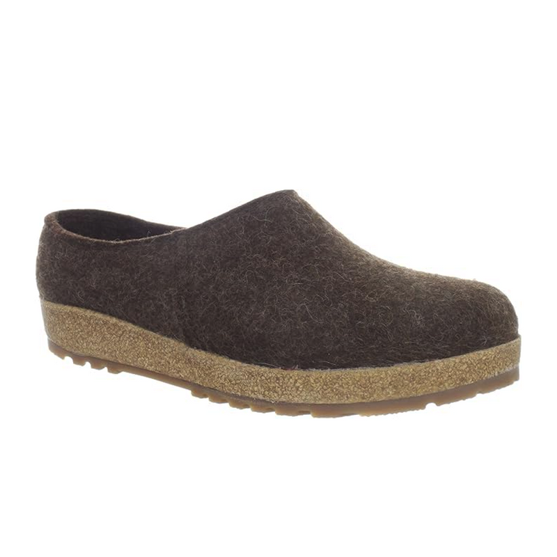 Haflinger GZH Cozy Clog (Unisex) - Brown Dress-Casual - Clogs & Mules - The Heel Shoe Fitters