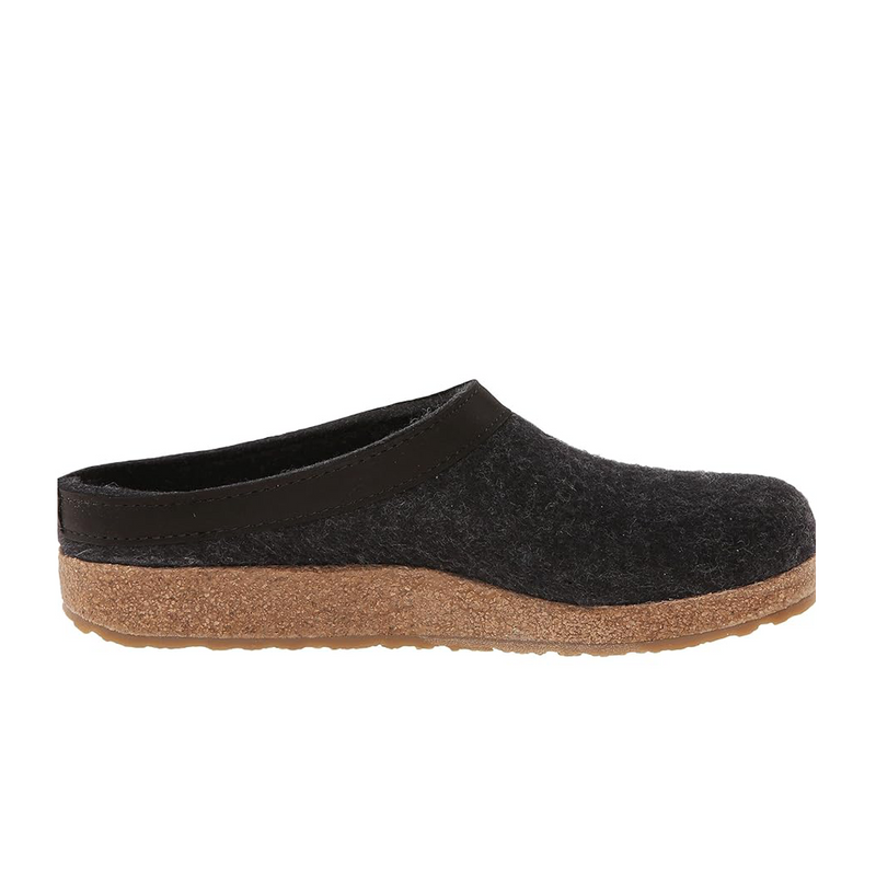 Haflinger GZL Clog (Unisex) - Charcoal Dress-Casual - Clogs & Mules - The Heel Shoe Fitters