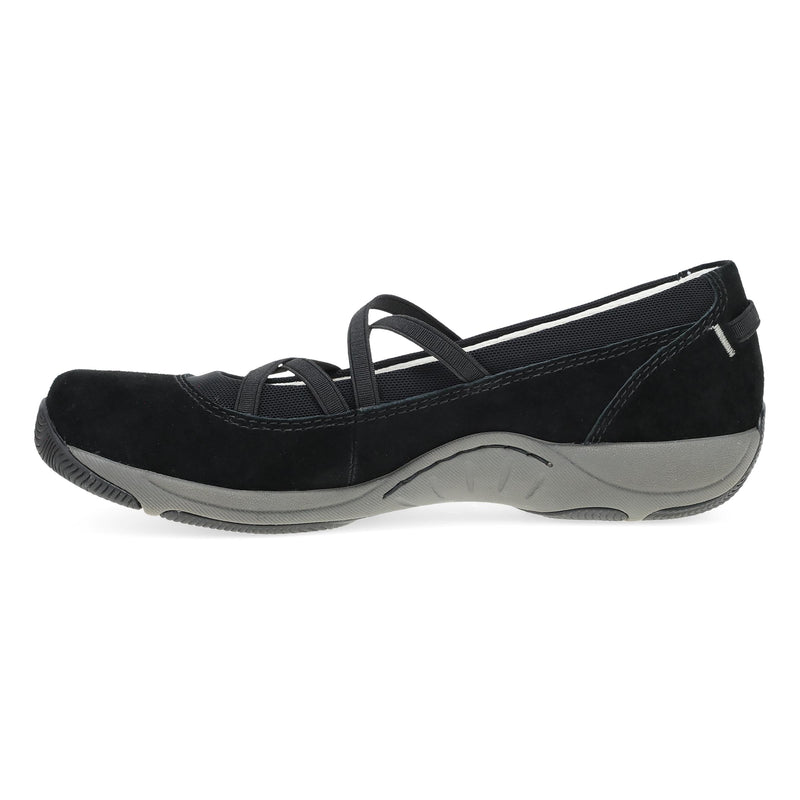 Side image of Harper Black Suede