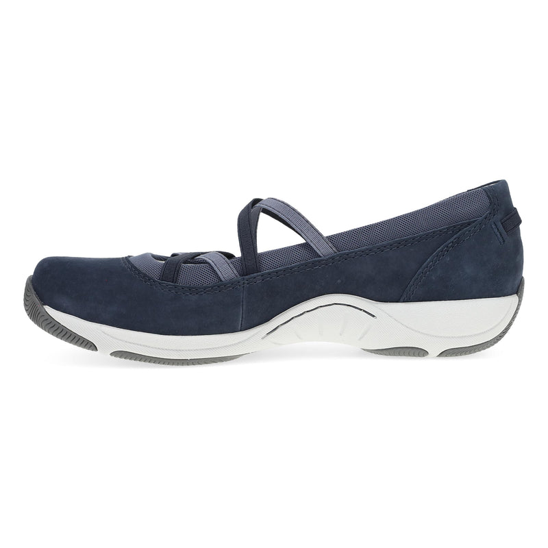 Side image of Harper Navy Suede