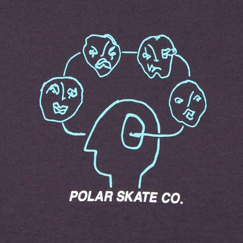 Polar Head Space T-Shirt - Dark Violet