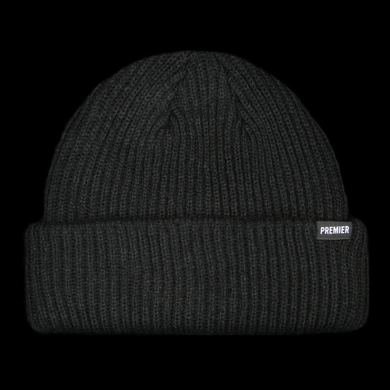 Premier Heavy Cuff Beanie Black