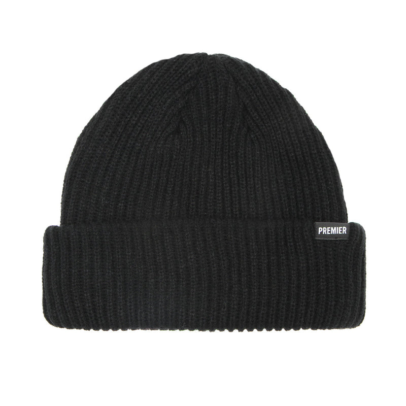 Premier Heavy Cuff Beanie Black