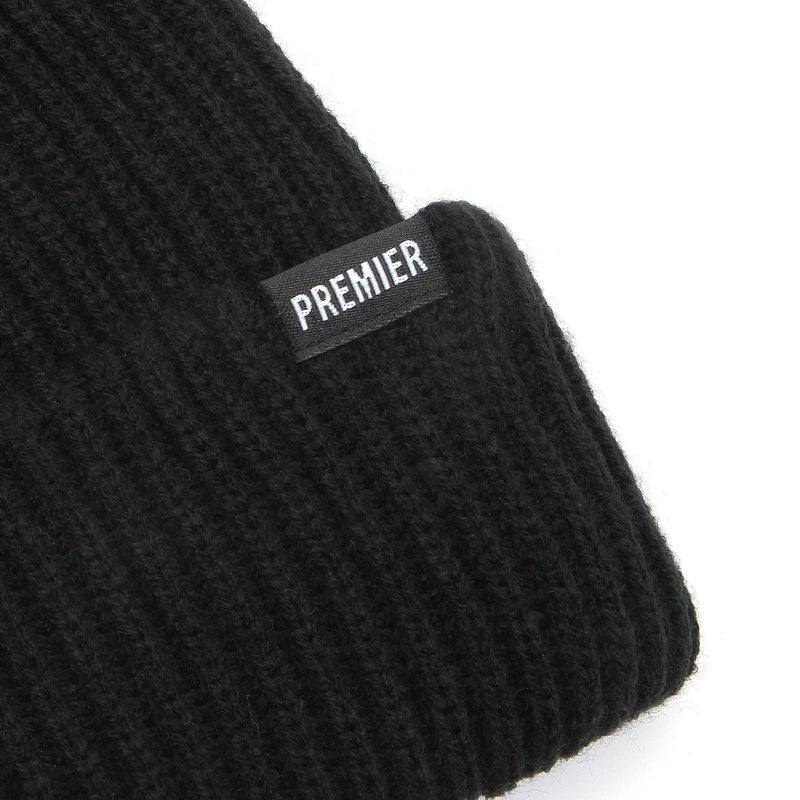 Premier Heavy Cuff Beanie Black