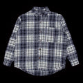 Fucking Awesome Heavy Flannel Overshirt : Navy / White