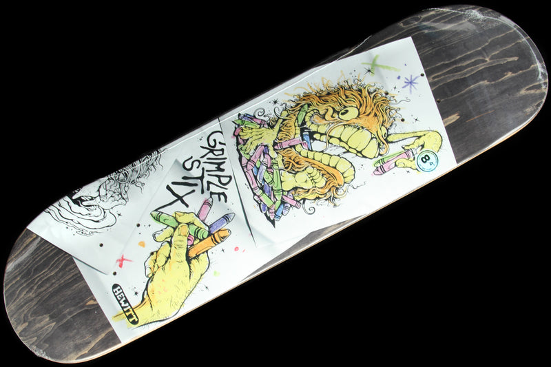 Grimple Stix Hewitt - Coloring Book Black Deck 8.4"