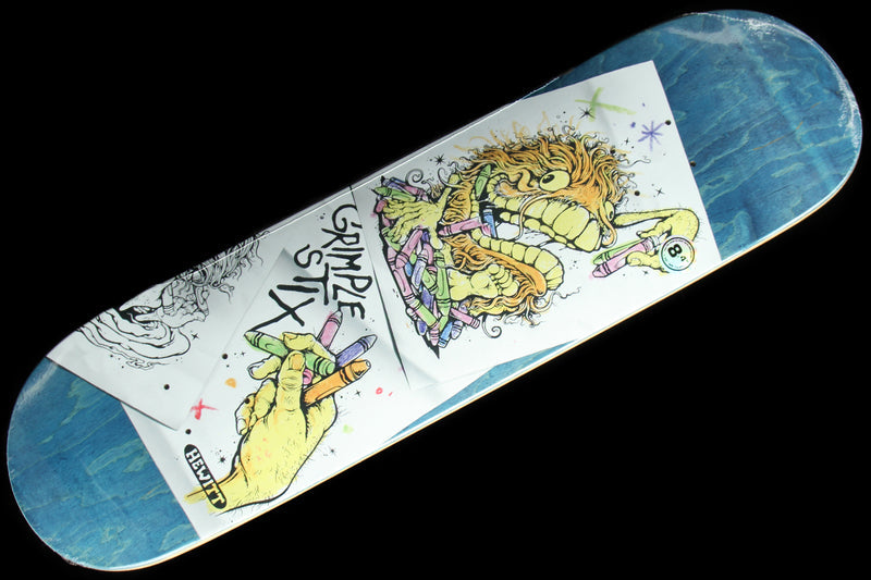 Grimple Stix Hewitt - Coloring Book Blue Deck 8.4"