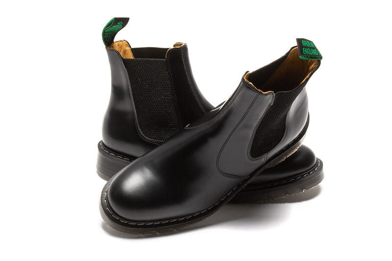Solovair | Hi-Shine Dealer Boot Style # S0-900-BK-G Color : Black