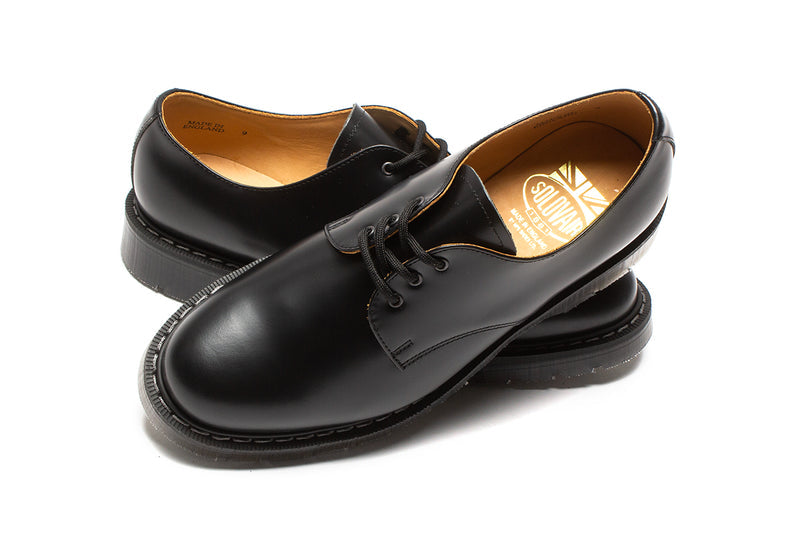 Solovair | Hi-Shine Gibson Style # S3-995-BK-G Color : Black