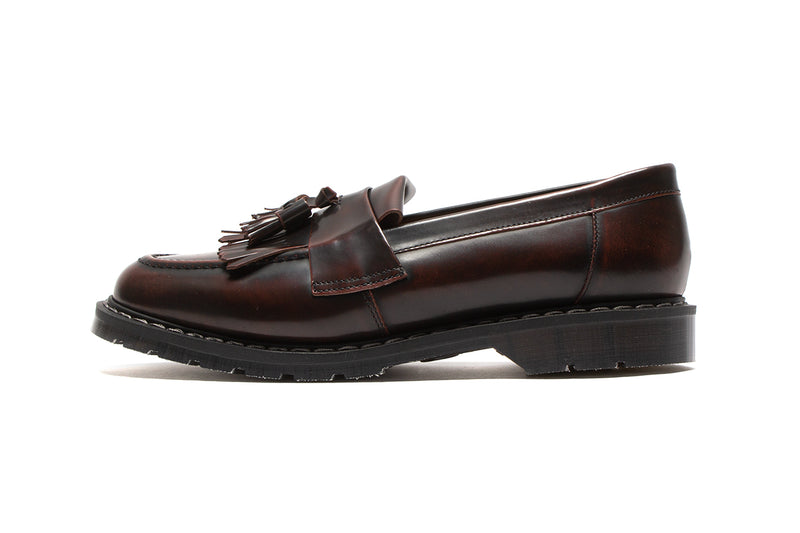 Solovair | Rub-Off Tassel Loafer Style # S0-1022-BUR-G-070 Color : Burgundy