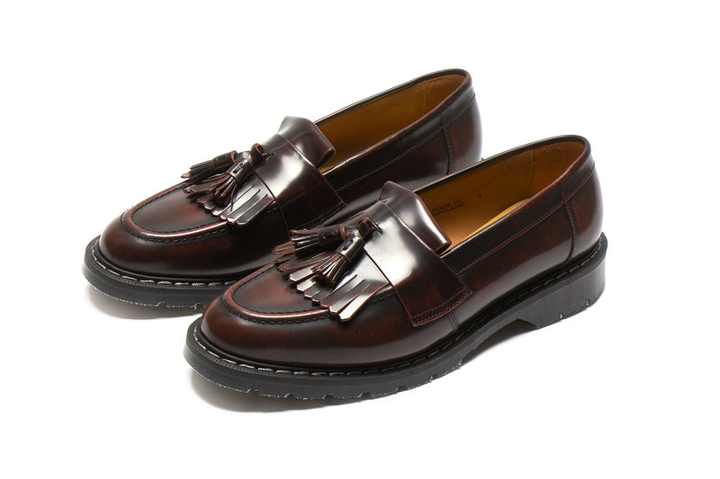 Solovair | Rub-Off Tassel Loafer Style # S0-1022-BUR-G-070 Color : Burgundy