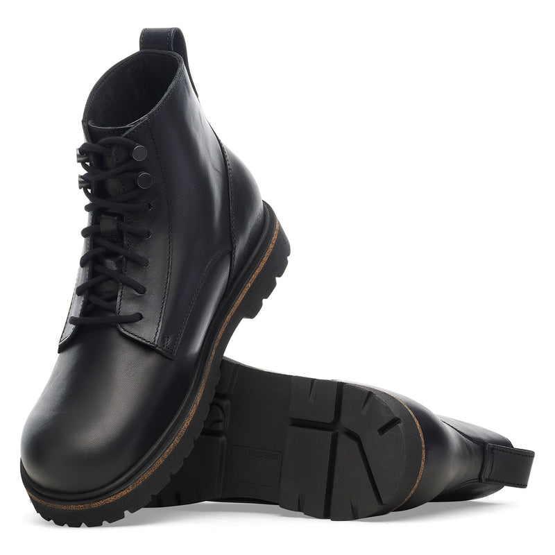Highwood Lace Mid Black Leather