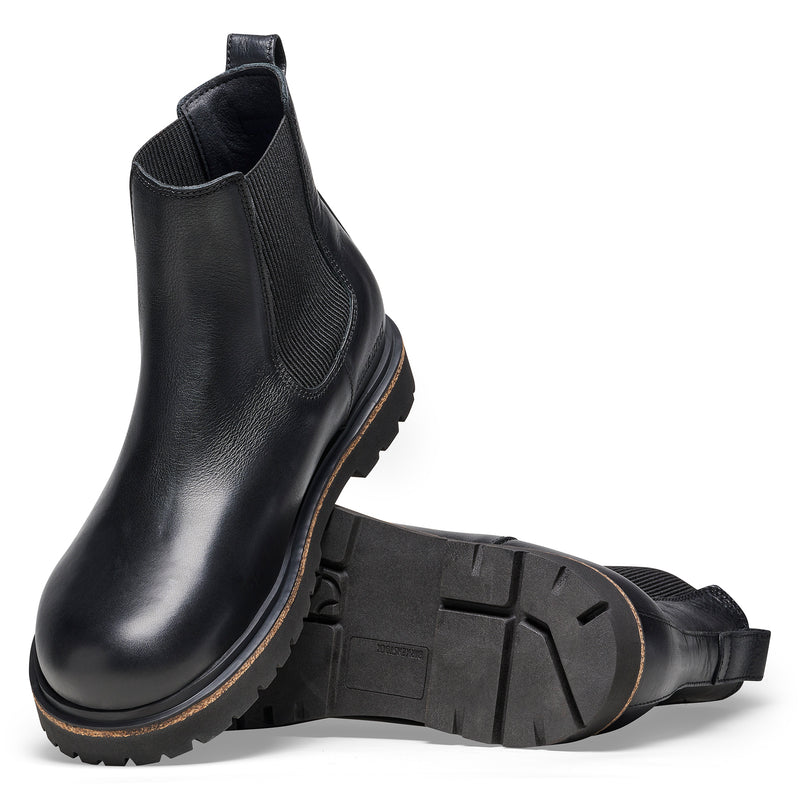 Highwood Men's Deep Blue Footbed Black Leather