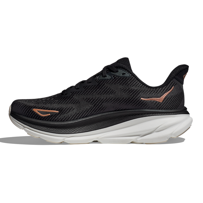 Hoka Clifton 9 - Black - Rose Gold