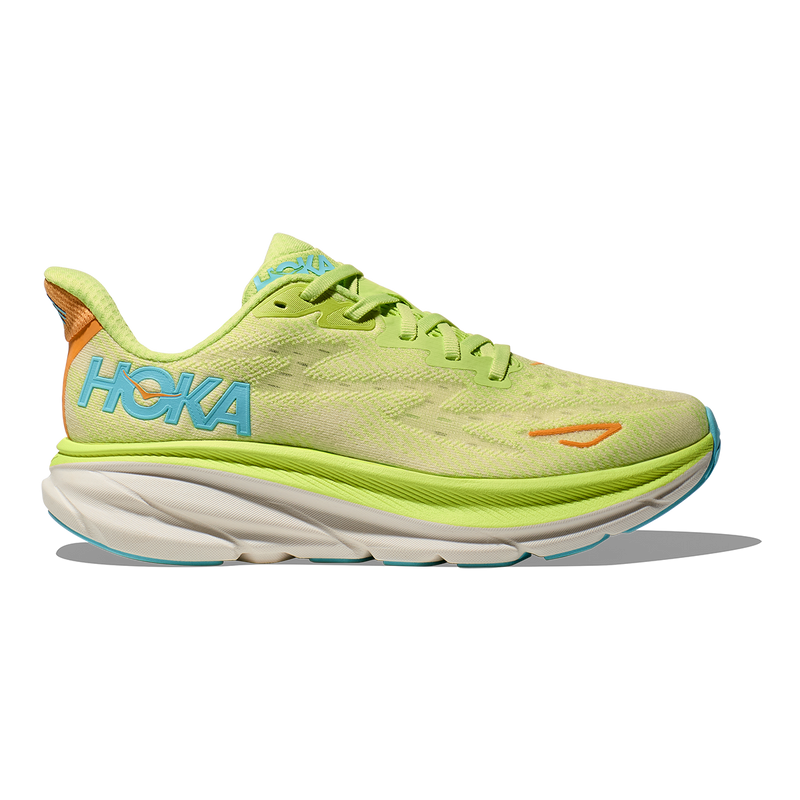 Hoka Clifton 9 - Lettuce - Solar Flare