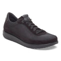 Honnef City Black Leather-Textile