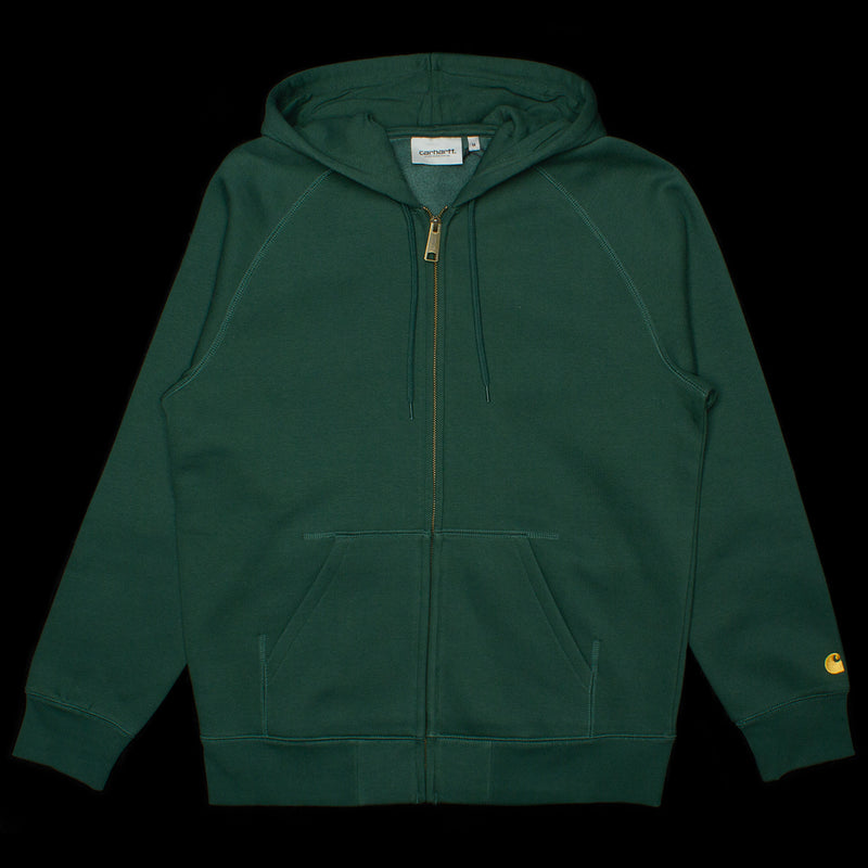 Carhartt WIP | Hooded Chase Jacket Style # I026385-1NV Color : Discovery Green / Gold