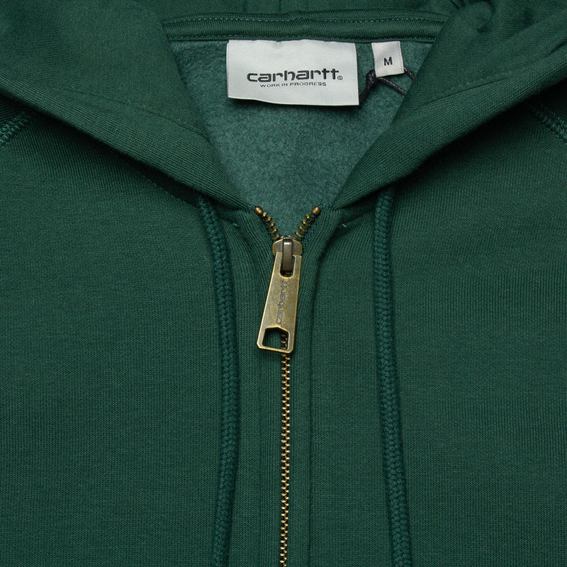 Carhartt WIP | Hooded Chase Jacket Style # I026385-1NV Color : Discovery Green / Gold