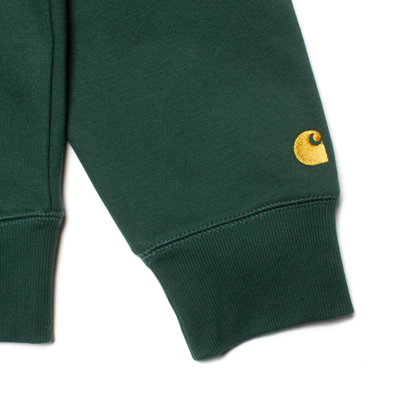 Carhartt WIP | Hooded Chase Jacket Style # I026385-1NV Color : Discovery Green / Gold