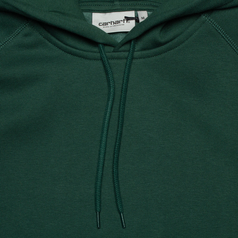 Carhartt WIP Hooded Chase Sweatshirt Style # I026384-1NV Color : Discovery Green / Gold
