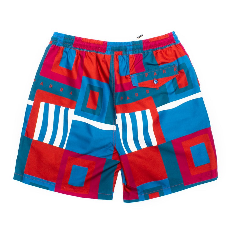 by Parra Hot Springs Pattern Swim Shorts  Multi