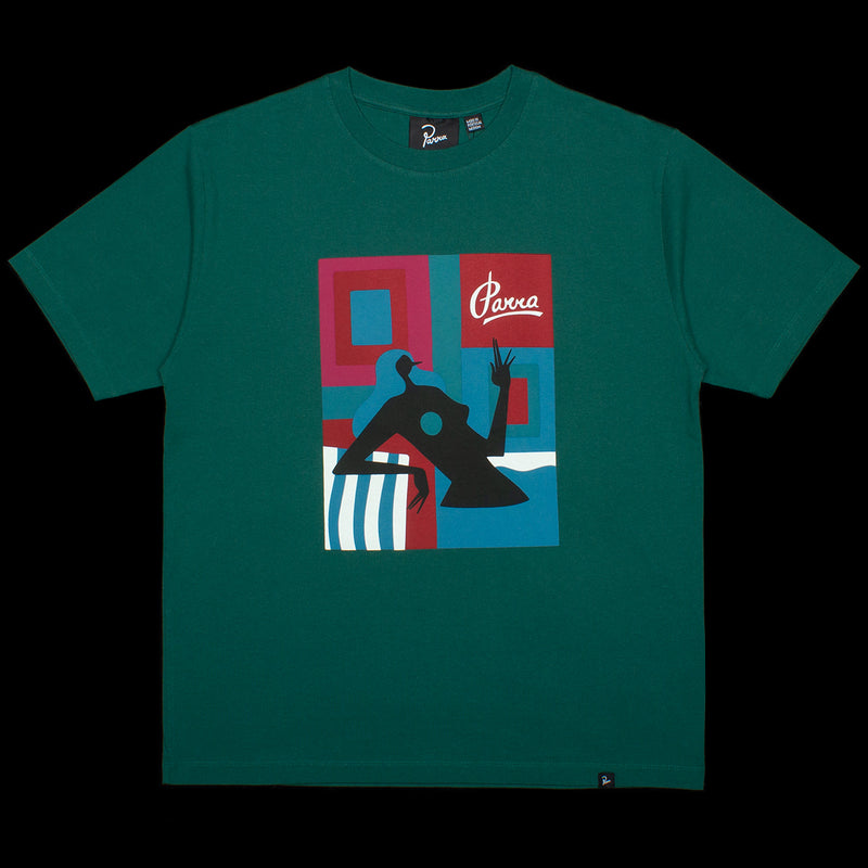 by Parra Hot Springs T-Shirt Style # 49300 Color : Pine Green