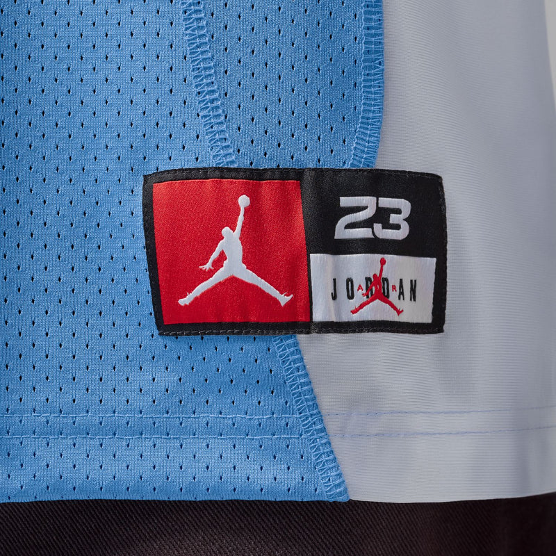 Men's Jordan 23 jersey sleeve label patch with red and black graphics