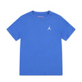 Youth sport blue tee with embroidered Jumpman logo at chest