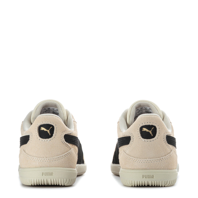 K-Moda SD womens shoes, back view, beige with black heel accents and PUMA logo