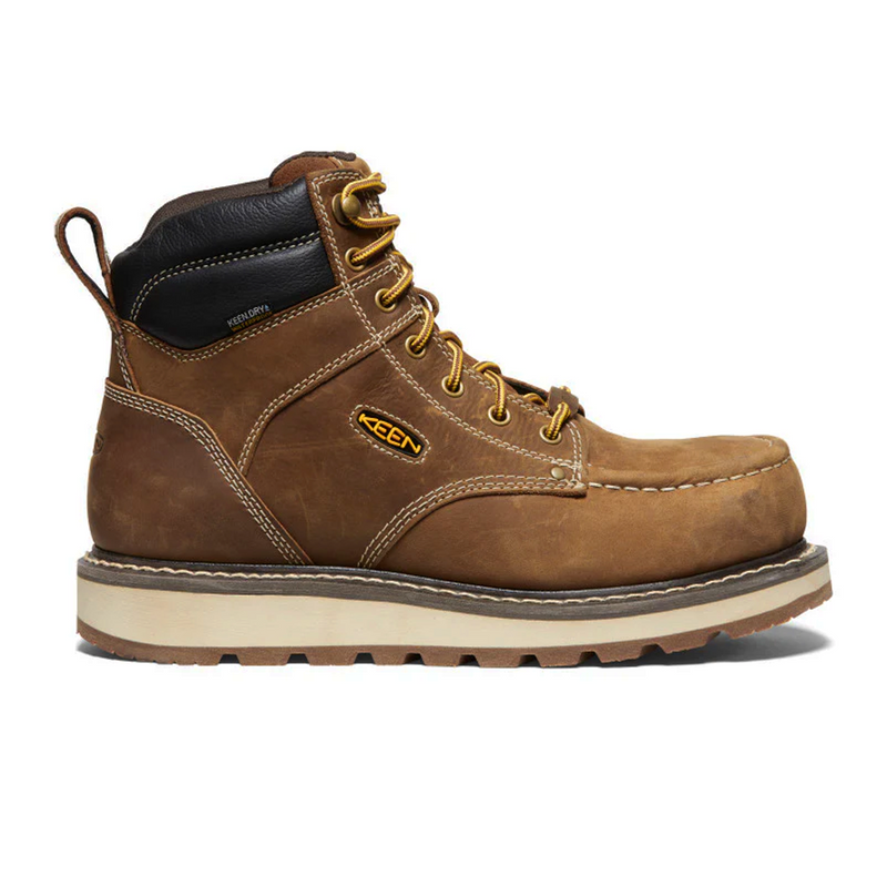 Keen Utility Cincinnati 6" Waterproof Carbon Fiber Toe Work Boot (Men) - Belgian/Sandshell Boots - Work - 6 Inch - The Heel Shoe Fitters