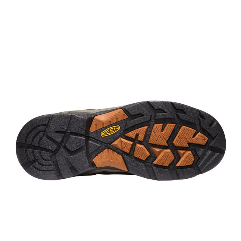 Keen Utility Detroit XT Mid Waterproof Soft Toe Work Boot (Men) - Black Olive/Leather Brown Boots - Work - Low - Soft Toe - The Heel Shoe Fitters