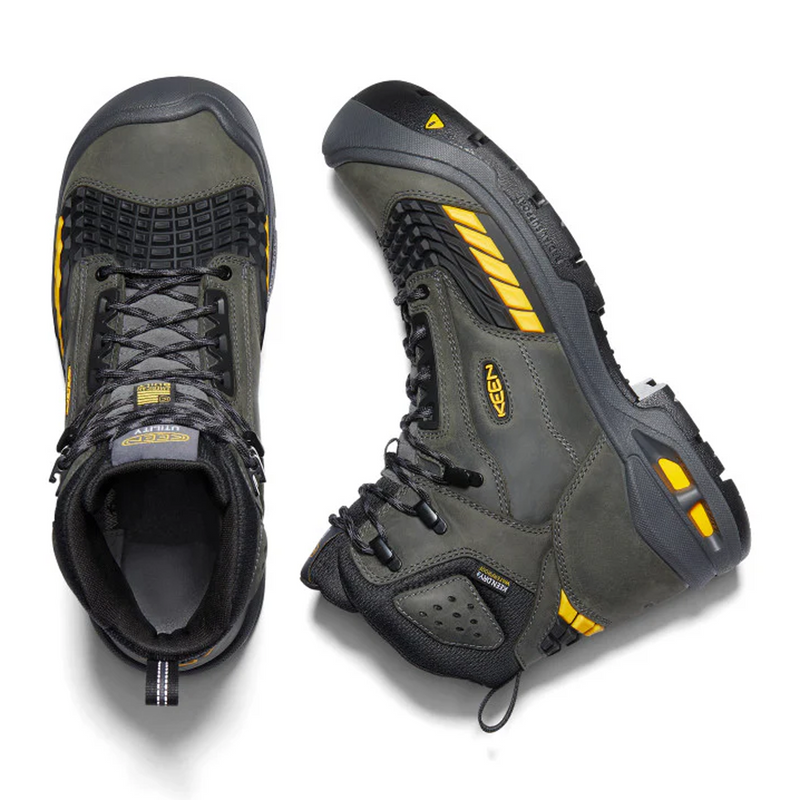 Keen Utility Troy 6" Waterproof Carbon Toe Boot (Men) - Magnet/Black Boots - Work - 6 Inch - The Heel Shoe Fitters