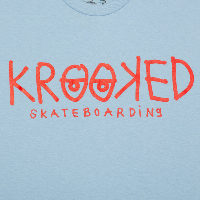 Krooked | KRKD Eyes T-Shirt Style # 51023422Z Color : Light Blue