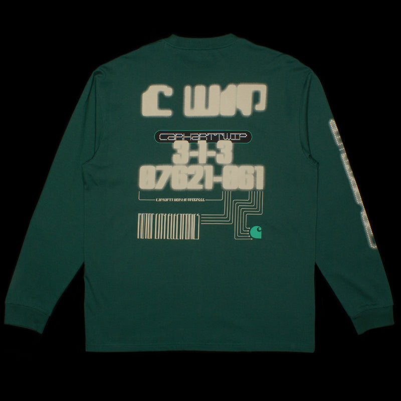 Carhartt WIP | L/S Electronics T-Shirt Style # I032373-1N9 Color : Discovery Green