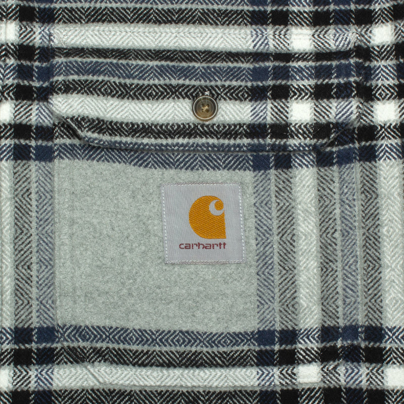 Carhartt WIP | L/S Hawkins Shirt Style # I032266-1PQ Color : Hawkins Check / Grey Heather / Blue
