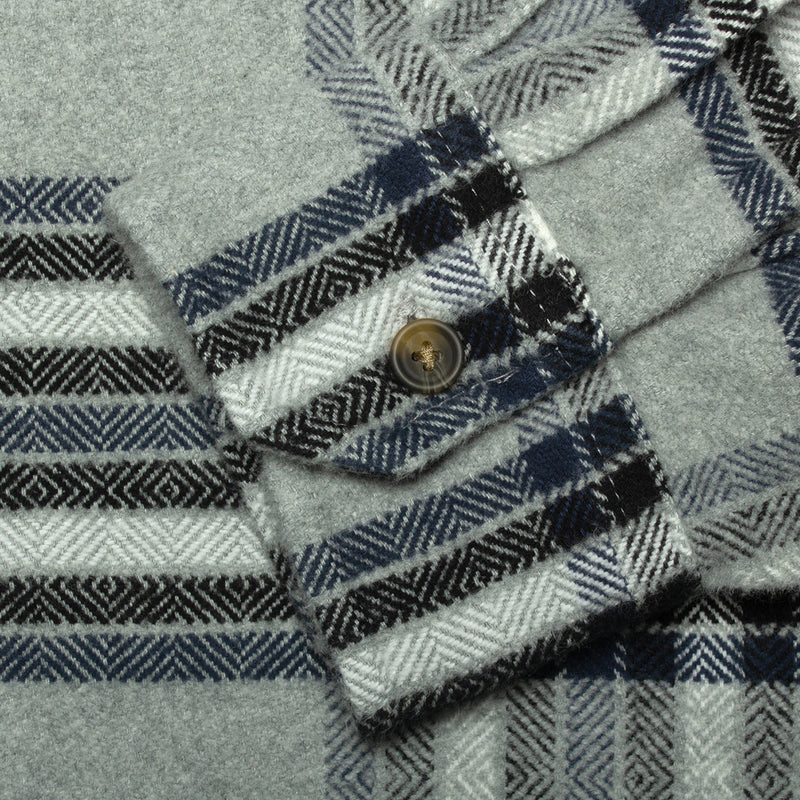 Carhartt WIP | L/S Hawkins Shirt Style # I032266-1PQ Color : Hawkins Check / Grey Heather / Blue