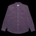 Carhartt WIP | L/S Madison Cord Shirt Style # I029958-1QU Color : Glassy Purple / Black