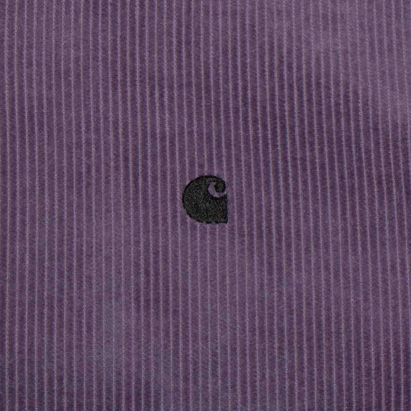 Carhartt WIP | L/S Madison Cord Shirt Style # I029958-1QU Color : Glassy Purple / Black