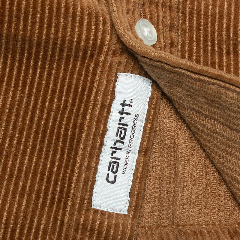 Carhartt WIP L/S Madison Cord Shirt Hamilton Brown / Black