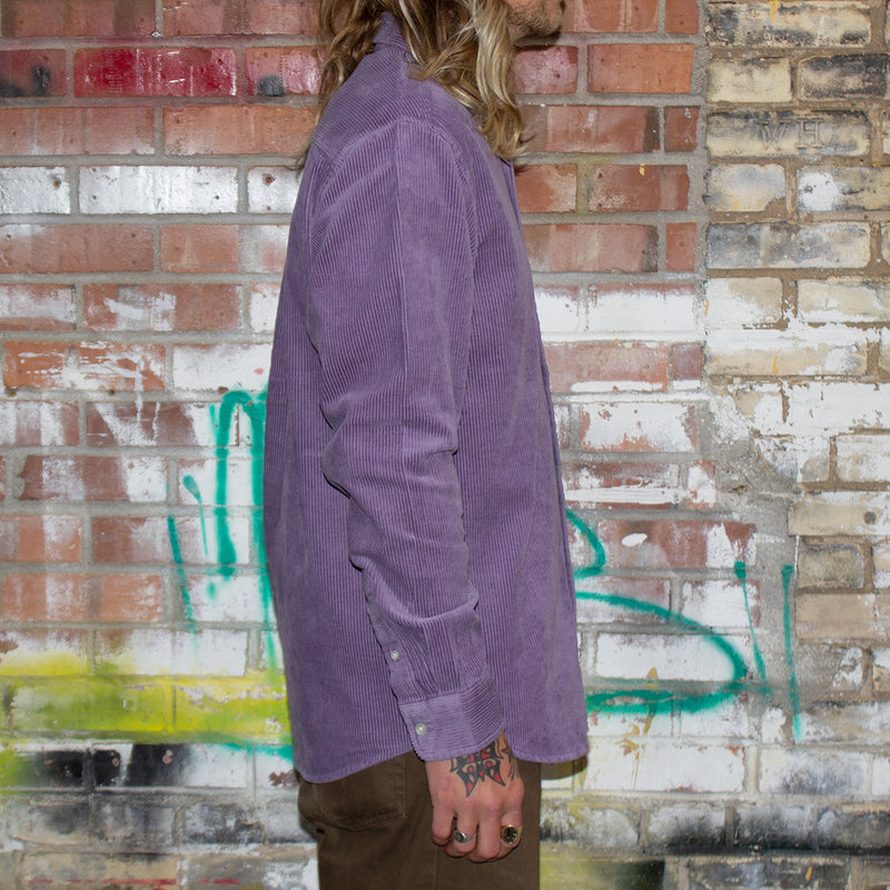Carhartt WIP | L/S Madison Cord Shirt Style # I029958-1QU Color : Glassy Purple / Black