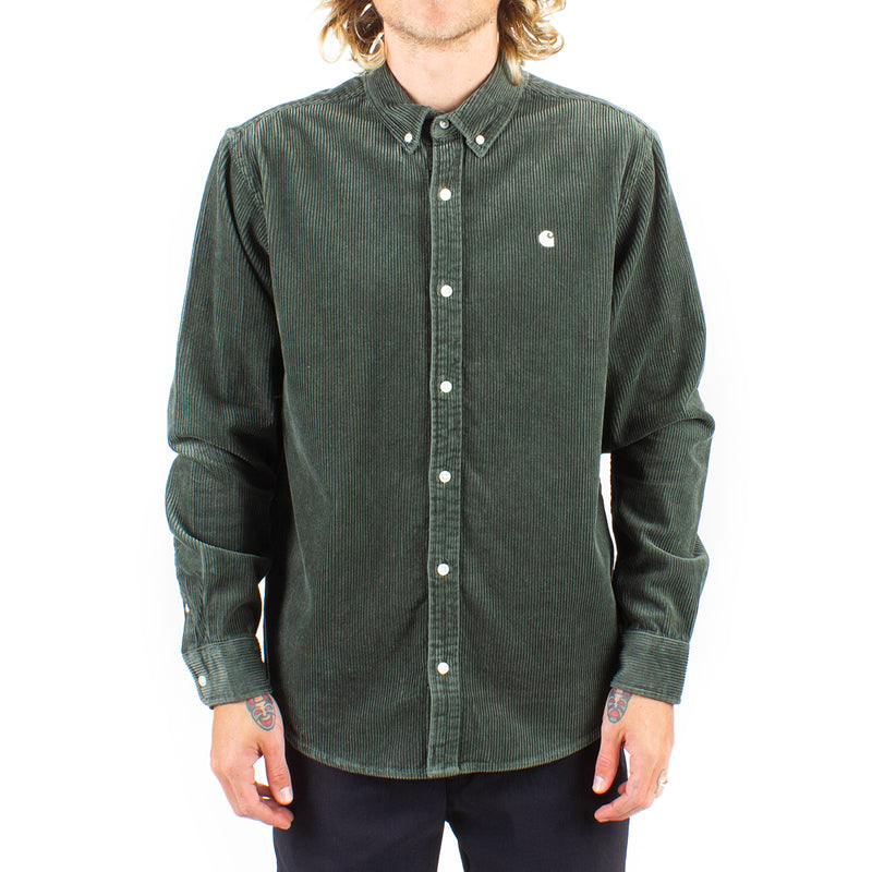 Carhartt WIP L/S Madison Cord Shirt Boxwood / Wax