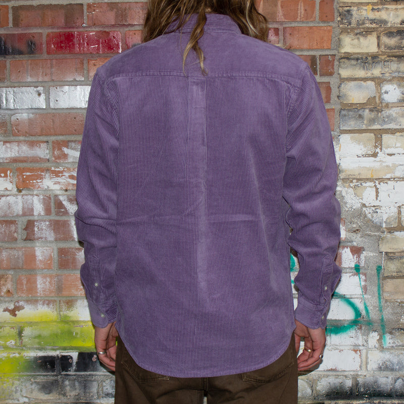 Carhartt WIP | L/S Madison Cord Shirt Style # I029958-1QU Color : Glassy Purple / Black
