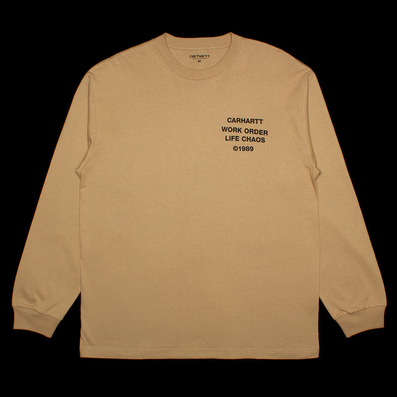 Carhartt WIP | L/S Reverse Hammer T-Shirt Style # I032392-07E Color : Dusty H Brown