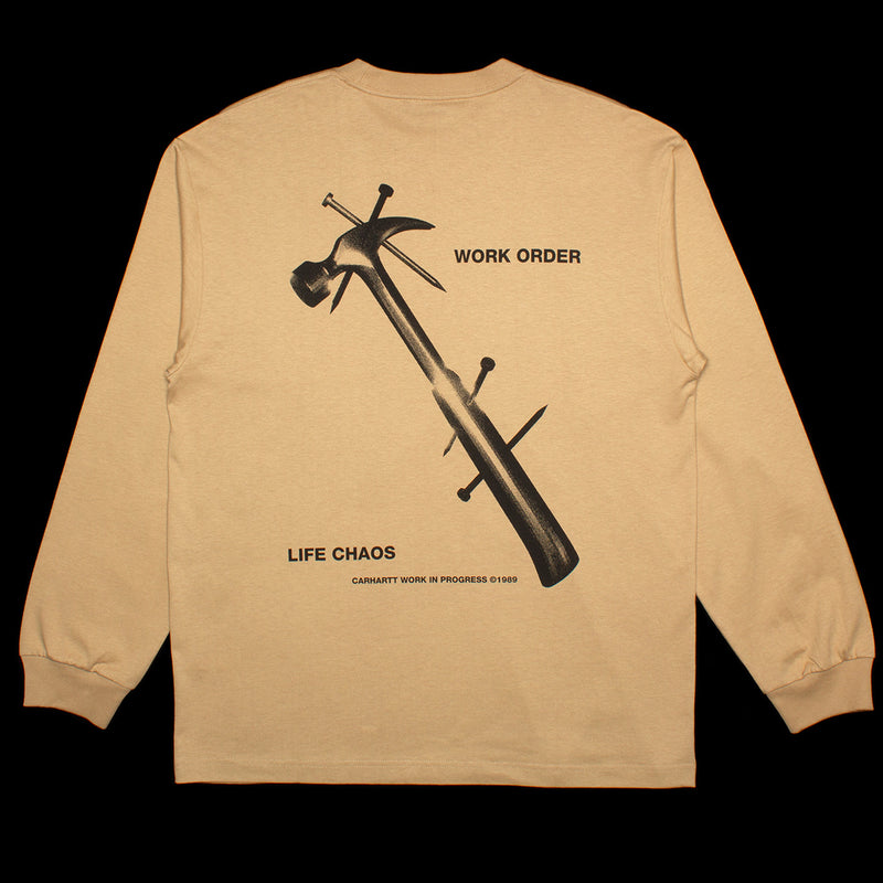 Carhartt WIP | L/S Reverse Hammer T-Shirt Style # I032392-07E Color : Dusty H Brown
