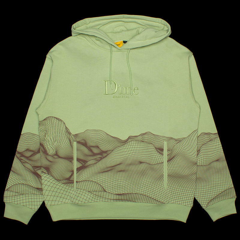 Dime Landscape Hoodie Color : Tea