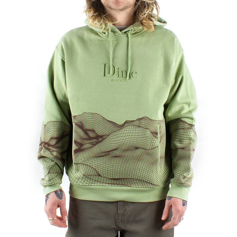 Dime Landscape Hoodie Color : Tea