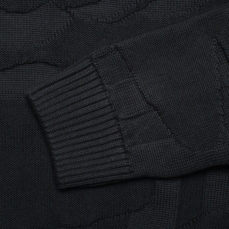 by Parra | Landscaped Knitted Pullover Style # 50231 Color : Navy Blue