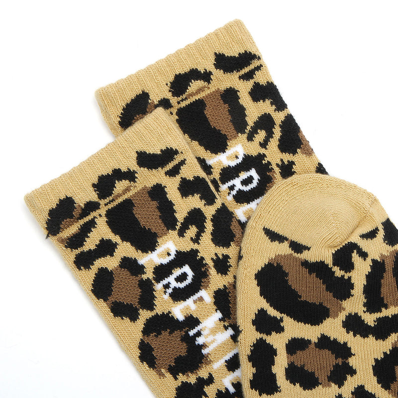 Premier Leopard Crew Sock